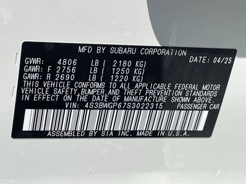 Used 2025 Subaru Legacy Touring XT image 35