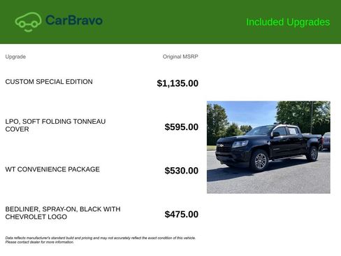Certified 2021 Chevrolet Colorado W/T w/ Custom Special Edition AWD/4WD image 9