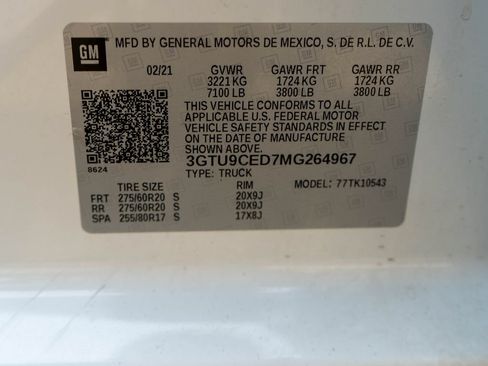 Used 2021 GMC Sierra 1500 Elevation AWD/4WD image 38