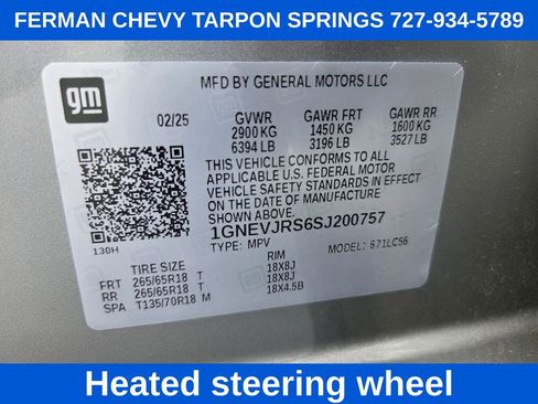 New 2025 Chevrolet Traverse Z71 w/ Driver Confidence Package image 24