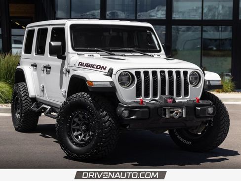 Used 2021 Jeep Wrangler Unlimited Rubicon w/ Uconnect 4C Nav & Sound Group AWD/4WD image 1
