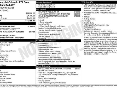 Used 2022 Chevrolet Colorado Z71 w/ Z71 Midnight Edition AWD/4WD image 4