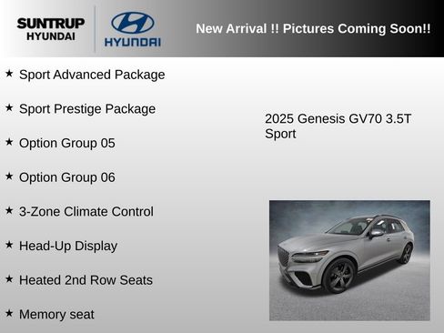 Used 2025 Genesis GV70 3.5T Sport w/ Sport Prestige Package AWD/4WD image 6