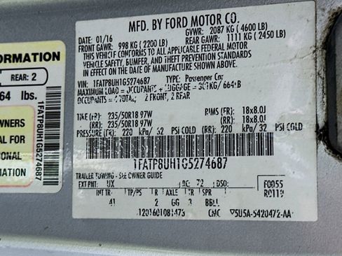 Used 2016 Ford Mustang Premium RWD image 30