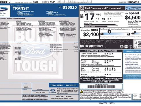 Used 2020 Ford Transit 150 XL RWD image 9