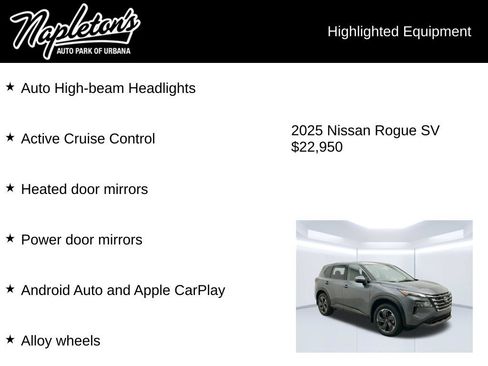 Used 2025 Nissan Rogue SV FWD image 3