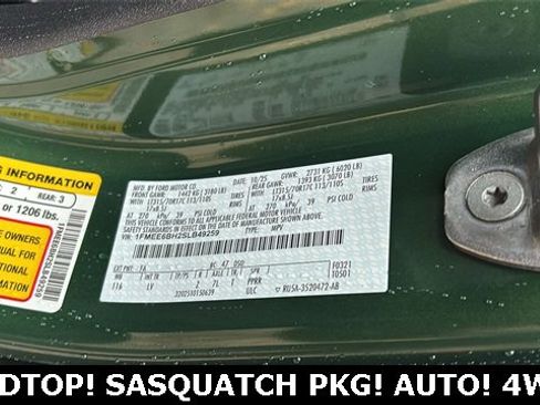 New 2025 Ford Bronco Base w/ Sasquatch Package image 33