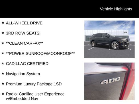 Certified 2024 Cadillac XT6 Premium Luxury w/ LPO, Floor Liner Package AWD/4WD image 10
