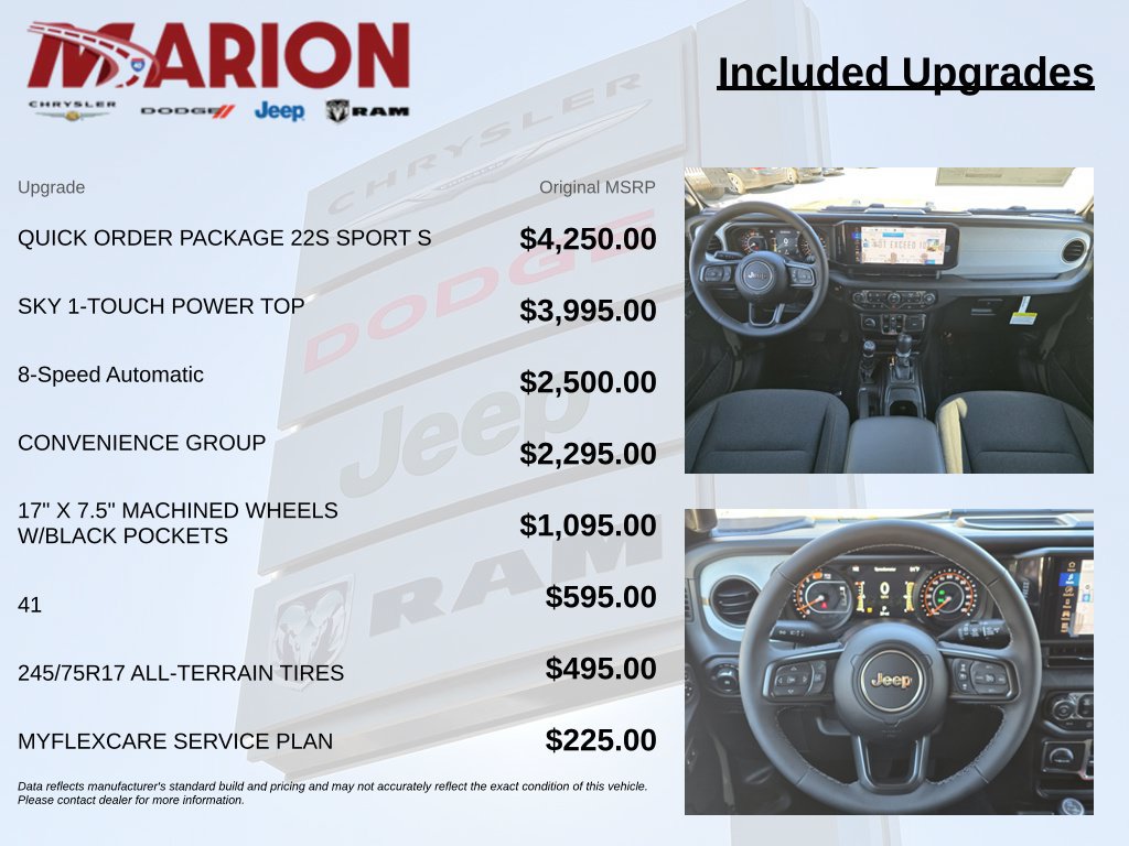 New 2026 Jeep Wrangler Unlimited Sport AWD/4WD image 9