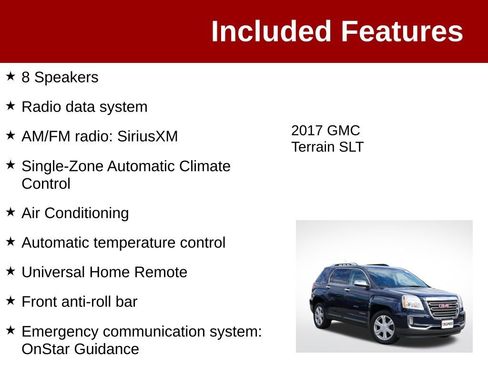 Used 2017 GMC Terrain SLT w/ Open Road Package AWD/4WD image 4