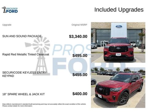 New 2026 Ford Explorer ST w/ Sun And Sound Package AWD/4WD image 3
