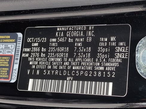 Certified 2023 Kia Sorento S AWD/4WD image 28