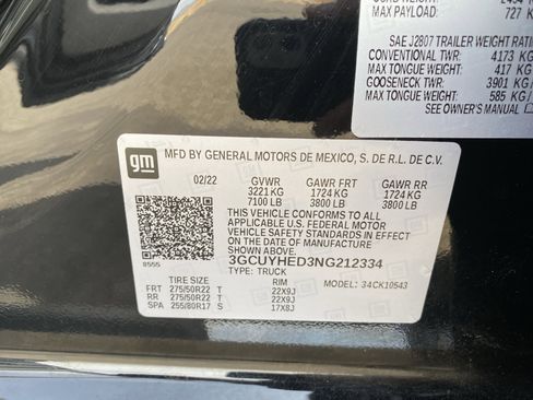 Used 2022 Chevrolet Silverado 1500 High Country AWD/4WD image 30