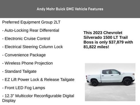Used 2023 Chevrolet Silverado 1500 LT Trail Boss w/ Protection Package AWD/4WD image 14