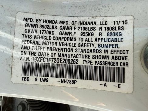 Used 2016 Honda Civic EX-L image 13