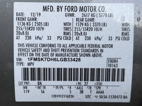 Used 2020 Ford Explorer XLT w/ Equipment Group 202A RWD image 65