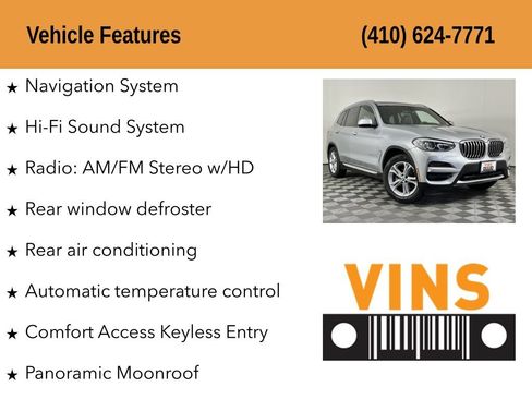 Used 2020 BMW X3 sDrive30i RWD image 5