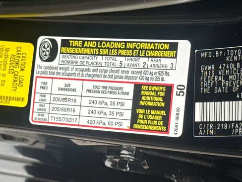 Used 2025 Toyota Camry LE w/ Convenience Package AWD/4WD image 47