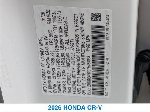 New 2026 Honda CR-V EX-L image 26