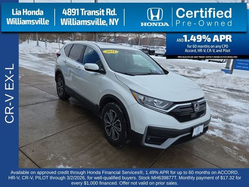 Certified 2021 Honda CR-V EX-L image 1