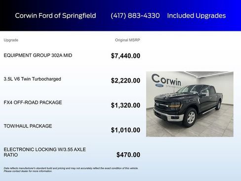 New 2025 Ford F150 XLT w/ Equipment Group 302A MID image 5