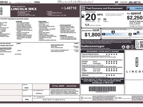 Used 2018 Lincoln MKX Select w/ Select Plus Package image 6