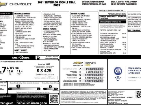 Used 2021 Chevrolet Silverado 1500 LT Trail Boss w/ Bed Protection Package image 27