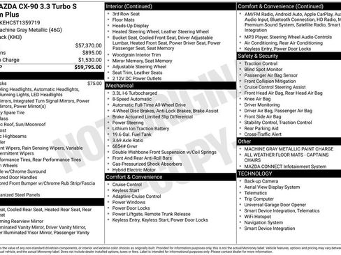 New 2026 MAZDA CX-90 3.3 Turbo S w/ Premium Plus AWD/4WD image 6