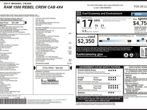 Used 2017 RAM 1500 Rebel w/ Luxury Group image 3