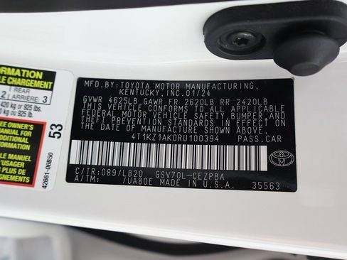 Used 2024 Toyota Camry XSE w/ Navigation Package image 60