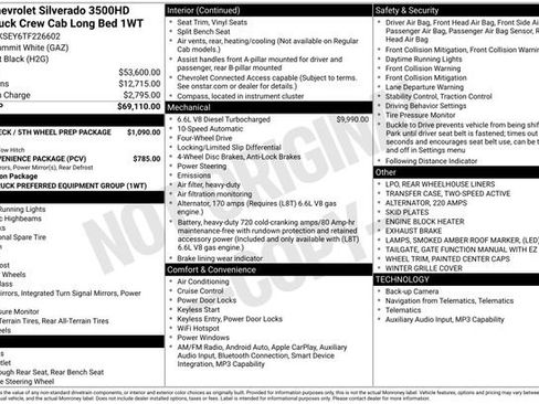 New 2026 Chevrolet Silverado 3500 W/T AWD/4WD image 4
