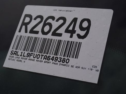 Used 2026 Land Rover Range Rover Sport Dynamic SE AWD/4WD image 36