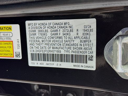 Used 2024 Honda Civic Sport image 38