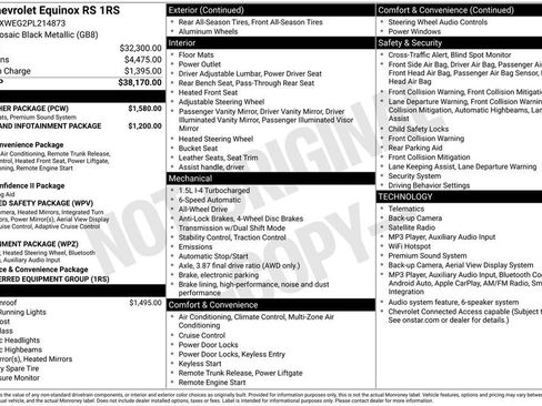 Used 2023 Chevrolet Equinox RS w/ RS Leather Package AWD/4WD image 5