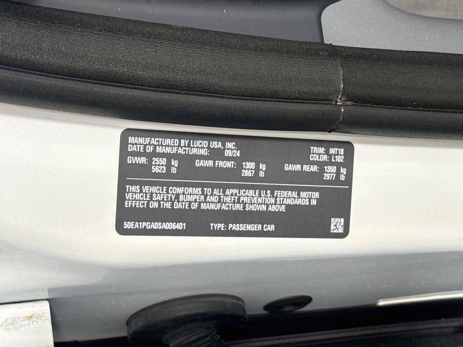 Used 2025 Lucid Air Pure RWD image 21