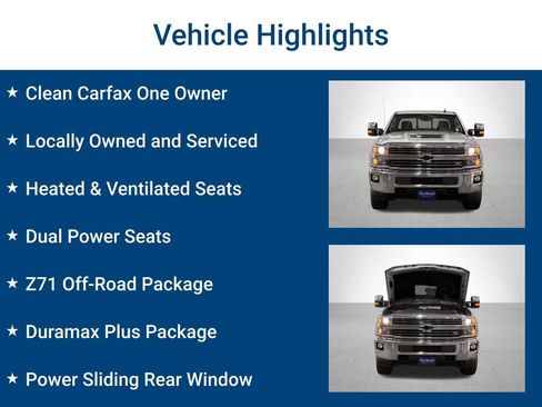 Used 2017 Chevrolet Silverado 2500 LTZ w/ Duramax Plus Package AWD/4WD image 3