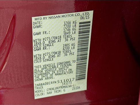 Used 2015 Nissan Titan PRO-4X image 12