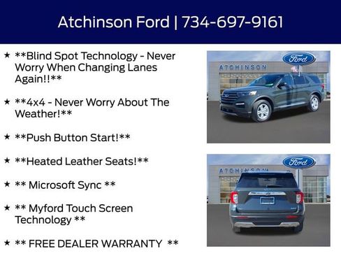 Certified 2023 Ford Explorer XLT w/ Equipment Group 202A image 8
