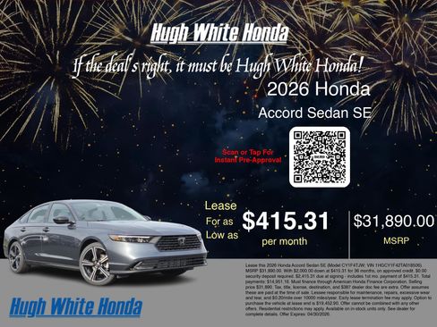 New 2026 Honda Accord SE image 3