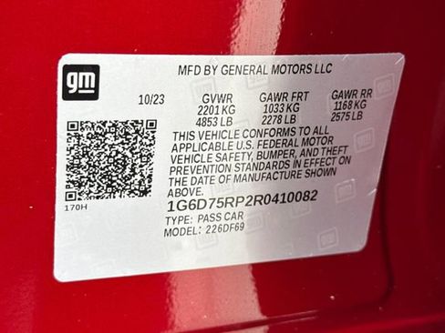 Certified 2024 Cadillac CT4 V Blackwing w/ Carbon Fiber 1 Package image 29