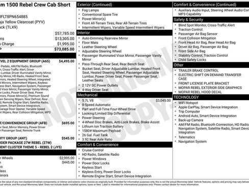 Used 2023 RAM 1500 Rebel w/ Rebel Level 2 Equipment Group AWD/4WD image 5