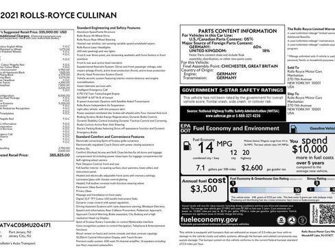 Certified 2021 Rolls-Royce Cullinan AWD/4WD image 2