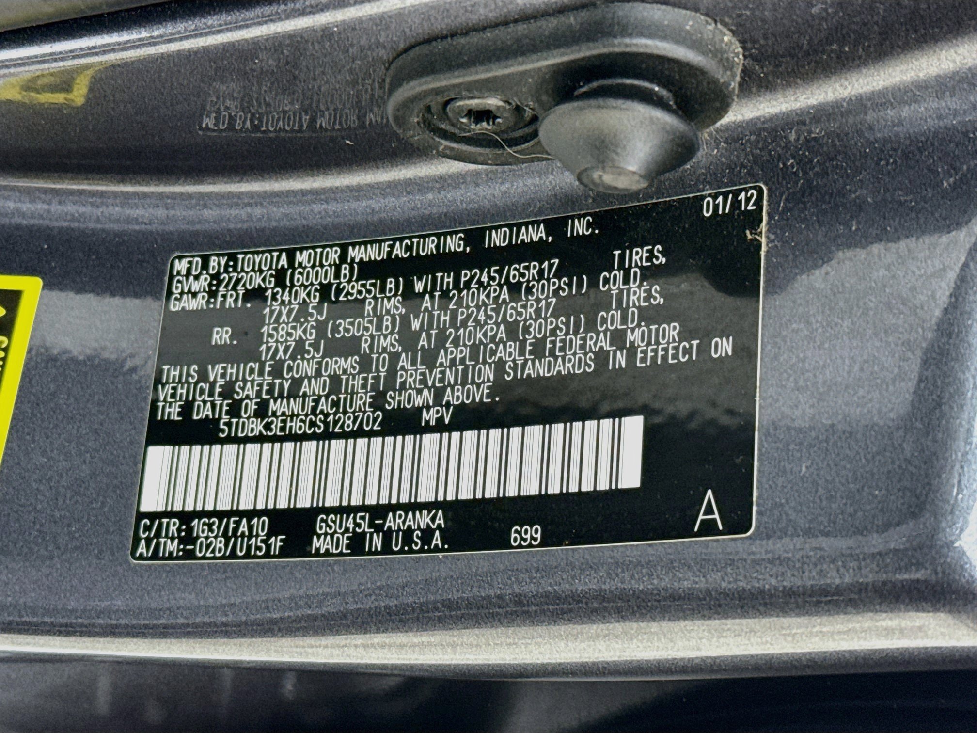 Used 2012 Toyota Highlander 4WD w/ Tech Pkg image 34