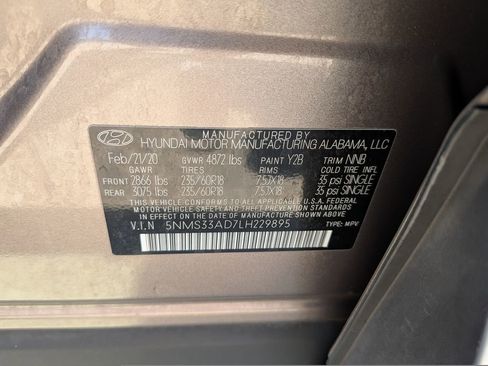 Used 2020 Hyundai Santa Fe SEL w/ Convenience + Premium Package FWD image 38