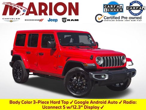 Used 2025 Jeep Wrangler Unlimited Sahara w/ Safety Group AWD/4WD image 1