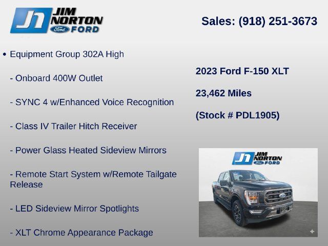 Used 2023 Ford F150 XLT w/ Equipment Group 302A High AWD/4WD image 8
