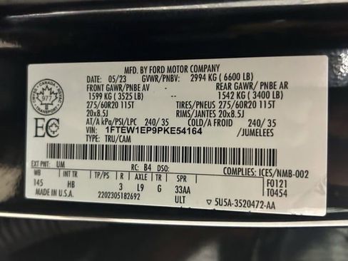 Certified 2023 Ford F150 Lariat w/ Equipment Group 502A High AWD/4WD image 32