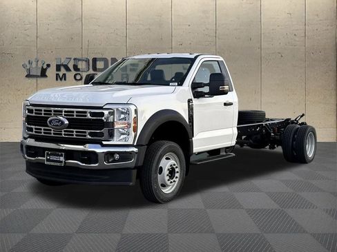 New 2025 Ford F550 PJs Stake Body with Underbody w/ XL Chrome Package image 1