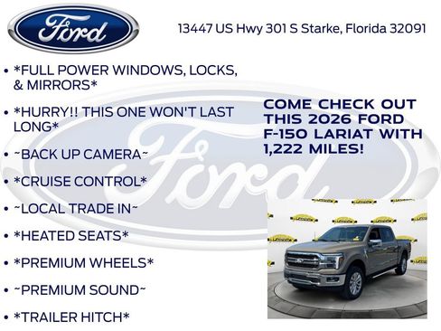 Used 2026 Ford F150 Lariat w/ Equipment Group 501A Mid AWD/4WD image 10