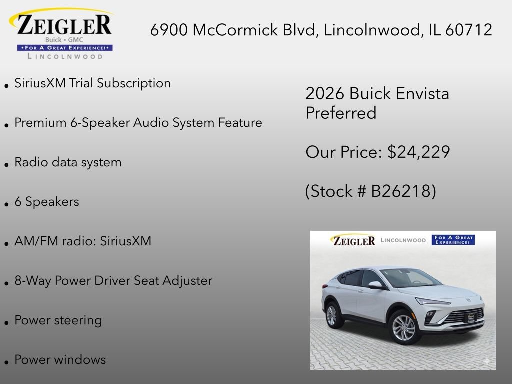 New 2026 Buick Envista Preferred w/ Convenience I Package FWD image 12